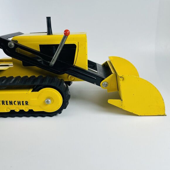 VINTAGE Tonka Loader Trencher Backhoe Pressed Steel Toy Tractor - Picture 2 of 16